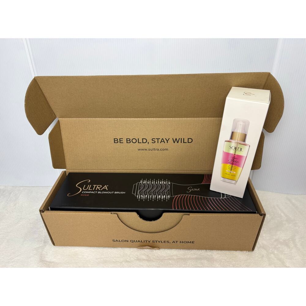 2 Piece Bundle: Sultra Blowout Brush & Soleil Hair Oil - Picture 2 of 5